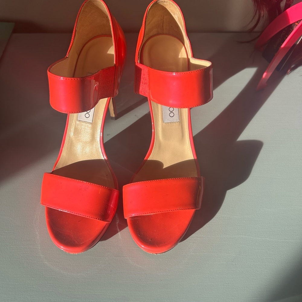 Coral Jimmy choos